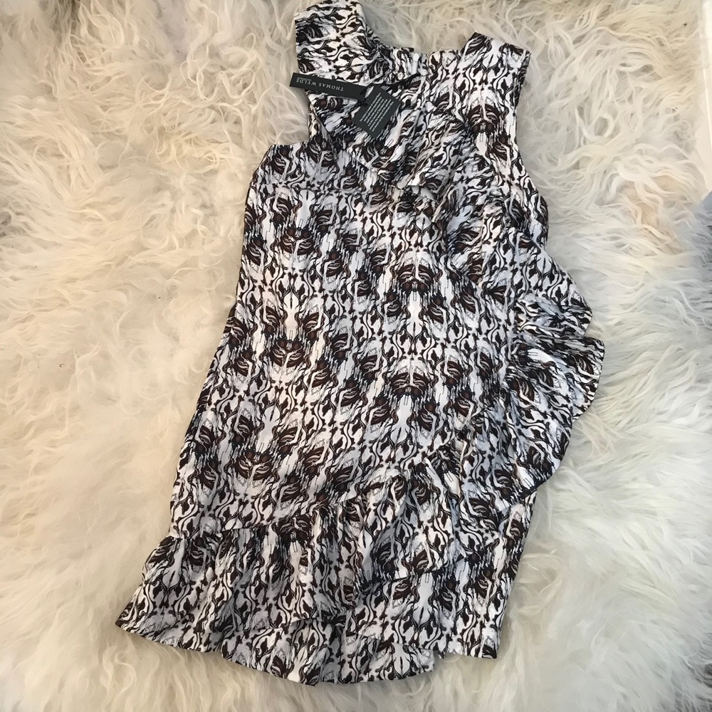 THOMAS WYLDE Sleeveless Silk Dress